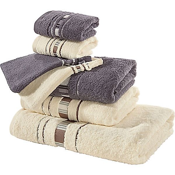 Erwin Müller Handtücher Frottier-Set "Achern" 7-teilig, Frottier, Walk-Frot günstig online kaufen
