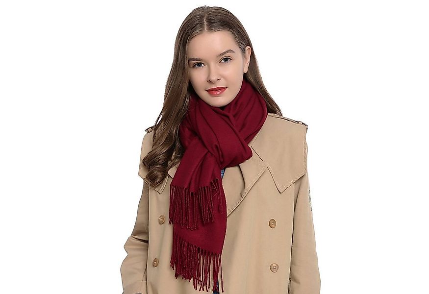 Schal Damen Schal einfarbig 185 x 65 cm, (1-St), Damenschal, kuschlig weich günstig online kaufen