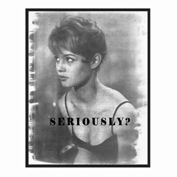 Any Image Wandbild Brigitte Bardot, Seriously? schwarz Gr. 30 x 40 günstig online kaufen