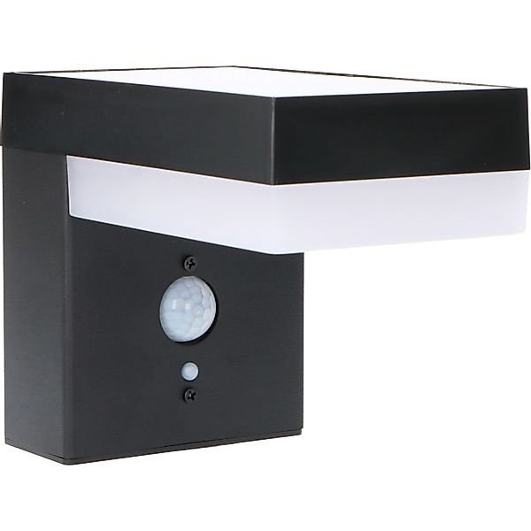 Solar-Wandleuchte 3,3 W 600,m 2700 K IP44 Sensor Schwarz günstig online kaufen