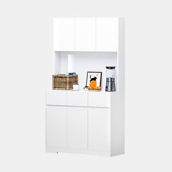 TWSOUL Küchenbuffet Küchenschrank mit Arbeitsplatte,LED,Steckdose,100 * 38, günstig online kaufen