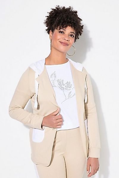 MIAMODA Blusenblazer Jerseyblazer Straight Fit Kapuzen mit Pailletten günstig online kaufen