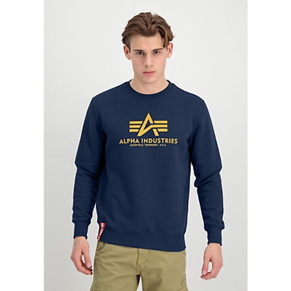 Alpha  Sweatshirt Basic Sweater - new navy/wheat günstig online kaufen