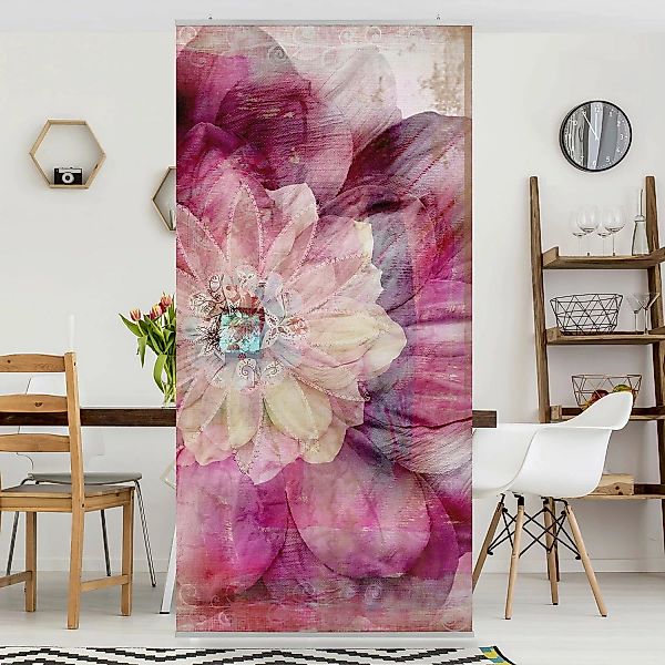 home24 Raumteiler Grunge Flower günstig online kaufen