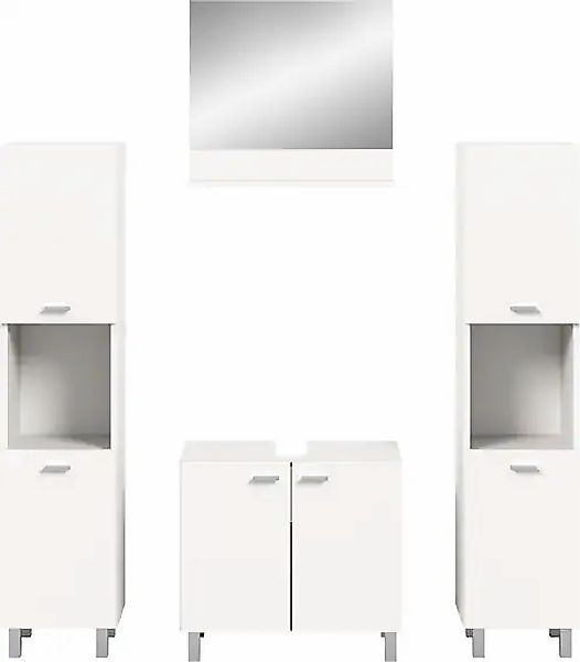 welltime Badmöbel-Set »Tampa, Breite 137cm, 4-teilig« 4 Stk. tlg. günstig online kaufen