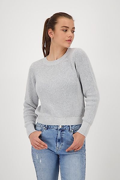 Monari Strickpullover Pullover Basic Lurex Mit günstig online kaufen