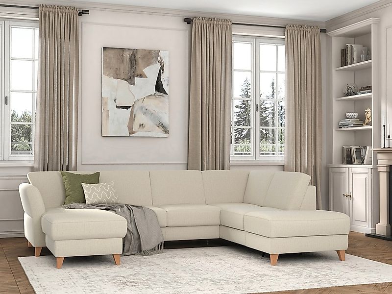 sit&more Wohnlandschaft "Visby U-Form", wahlweise mit Bettfunktion und Stau günstig online kaufen