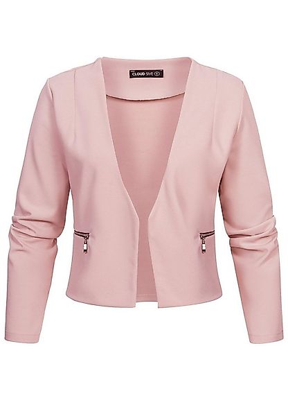 CLOUD 5IVE Strickjacke CLOUD 5IVE Short Blazer wit Zip-Pockets (1-tlg) günstig online kaufen