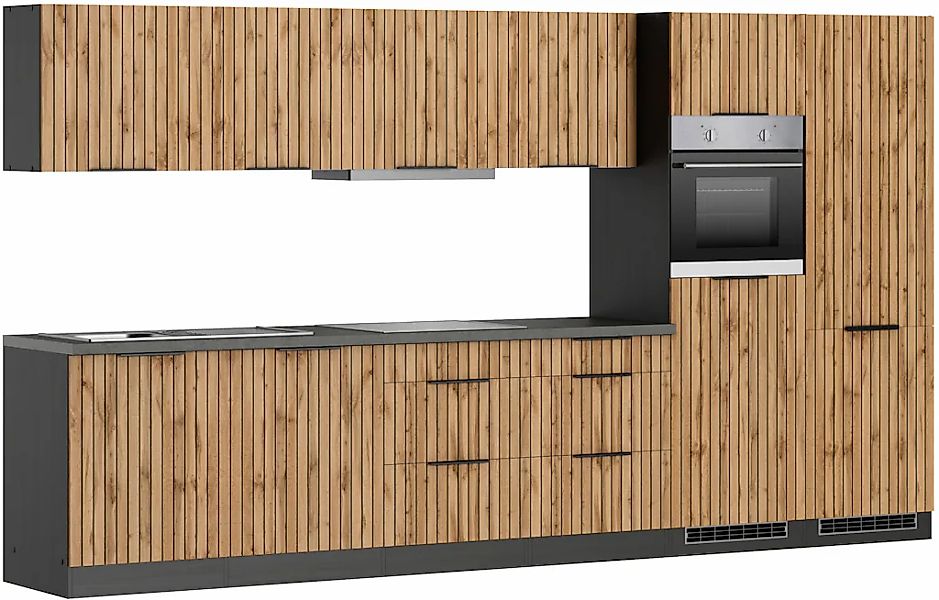 KOCHSTATION Küchenzeile "KS-Lagos, Breite 360 cm, wahlweise mit E-Geräten" günstig online kaufen