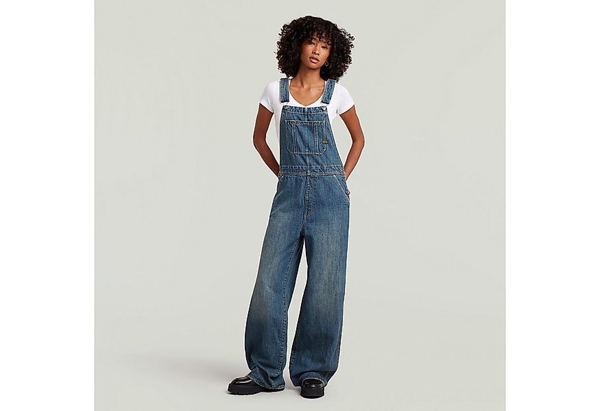 G-STAR Latzhose Straight Leg Dungaree mit Knöpfen an den Seiten günstig online kaufen