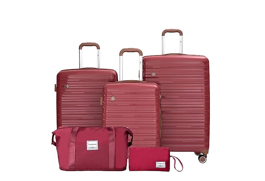 Travelhouse Trolleyset Ascona, 4 Rollen, (Spar-Set, 5 tlg., Hartschalen Tro günstig online kaufen