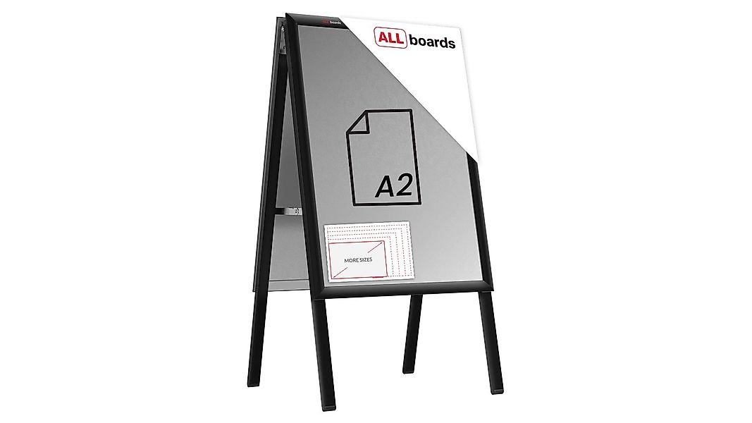 ALLboards Einzelrahmen ALLboards Doppelseitige Werbetafel Kundenstopper günstig online kaufen