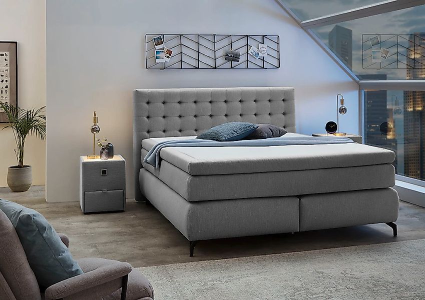 Jockenhöfer Gruppe Boxspringbett "Jessica", und 7-Zonen-TTFK-Matratze (H3,H günstig online kaufen