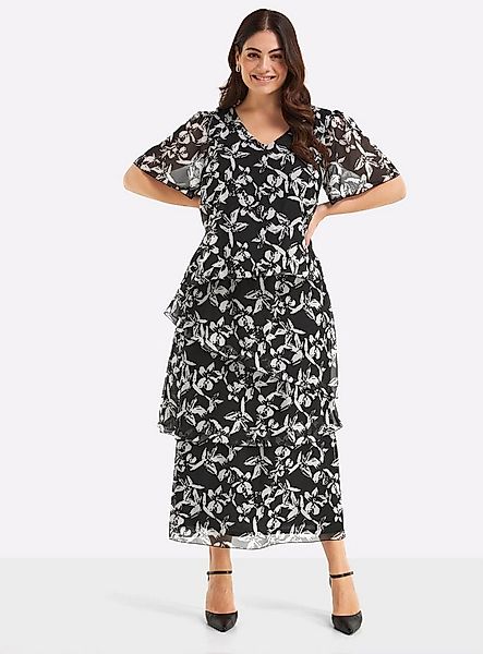 Sheego Etuikleid Abendkleid Kurzarm günstig online kaufen