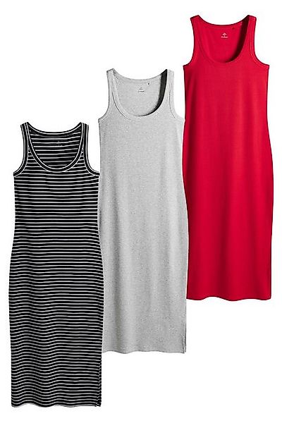 The Set Midikleid The Set Midikleider mit U-Ausschnitt, 3er-Pack (3-tlg) günstig online kaufen