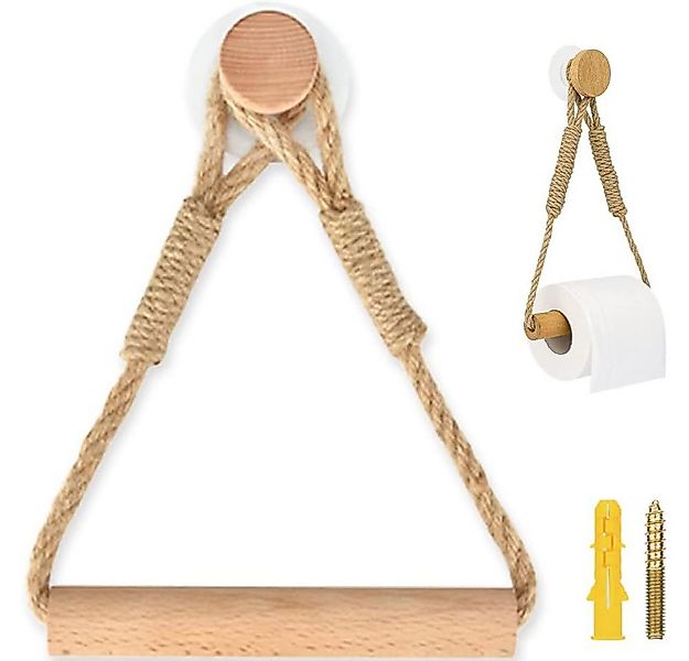 Coonoor Küchenrollenhalter Toilettenpapierhalter ohne Bohren,Vintage Handtu günstig online kaufen