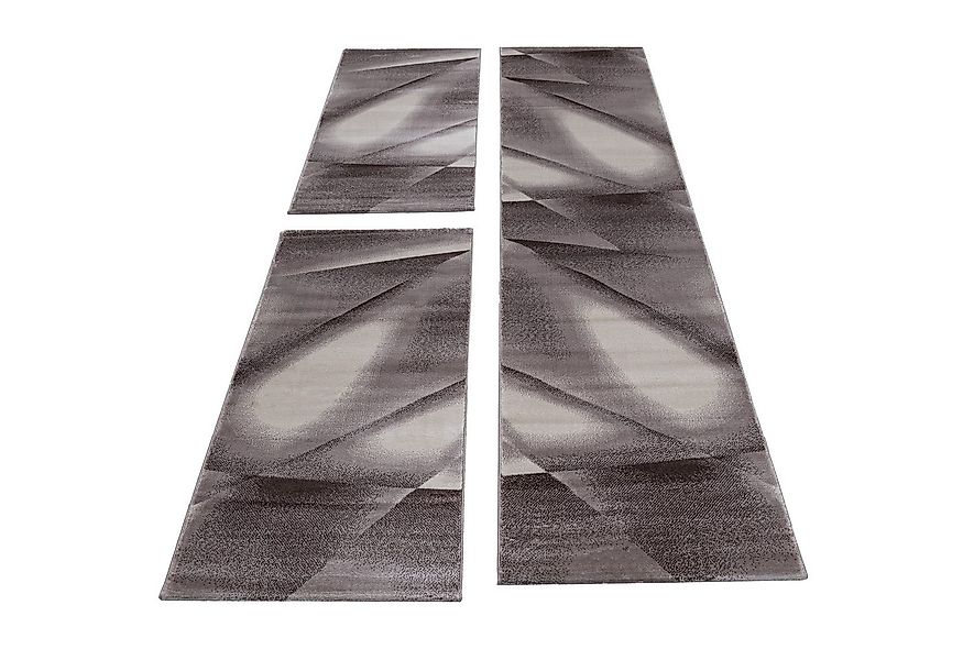 SIMPEX24 Kurzflor-Bettumrandung Abstrakt Design, Höhe 12 mm, (Bett-Set, 3-t günstig online kaufen