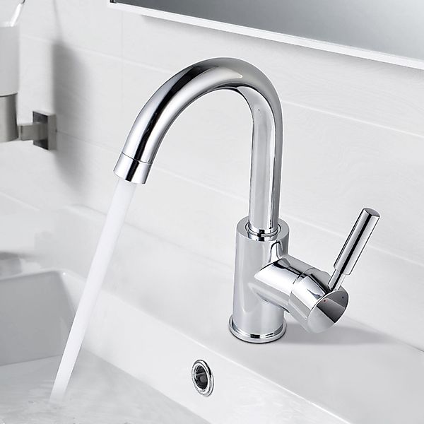 WOOHSE Badarmatur 360° Drehbar, Waschbecken Armaturen günstig online kaufen