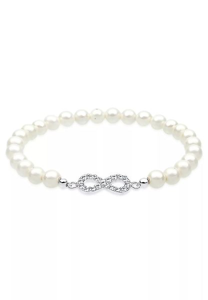 Elli Perlenarmband "mit Perlen und Infinity aus Kristalle" günstig online kaufen