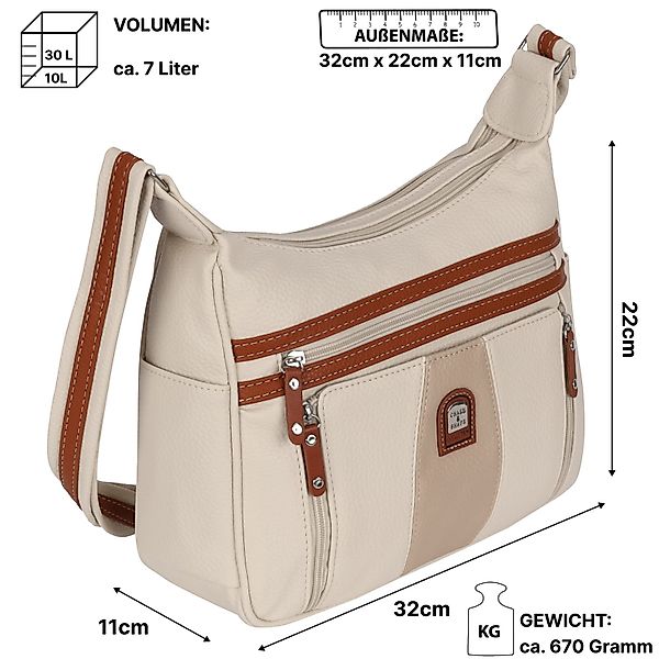 EAAKIE Umhängetasche Damen Tasche Schultertasche Umhängetasche Leder Optik günstig online kaufen
