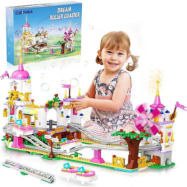 LuxusKollektion Spielzeug-Adventskalender Achterbahn Baukasten 719 Stück günstig online kaufen