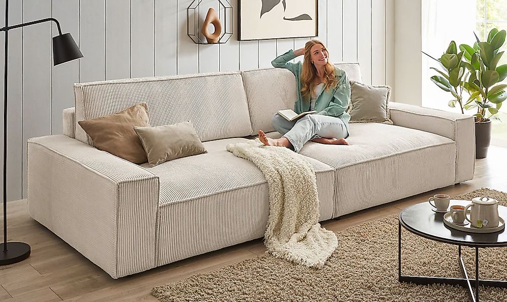 Home affaire Big-Sofa "NEU: SHERWOOD XXL, Big-Sofa (316cm), extra tiefe Sit günstig online kaufen
