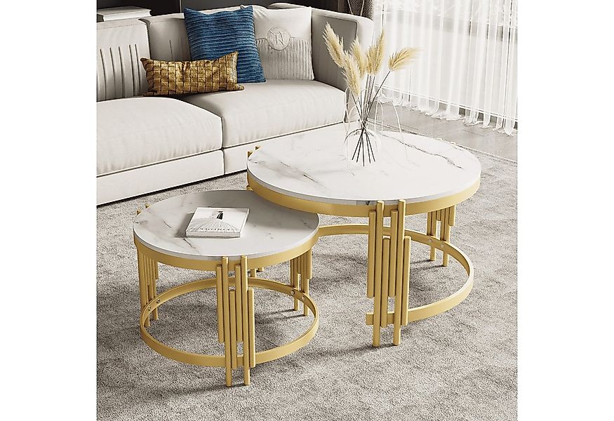 BlingBin Couchtisch Moduliertes Couchtisch-Set, Beistelltisch Runder Kaffee günstig online kaufen