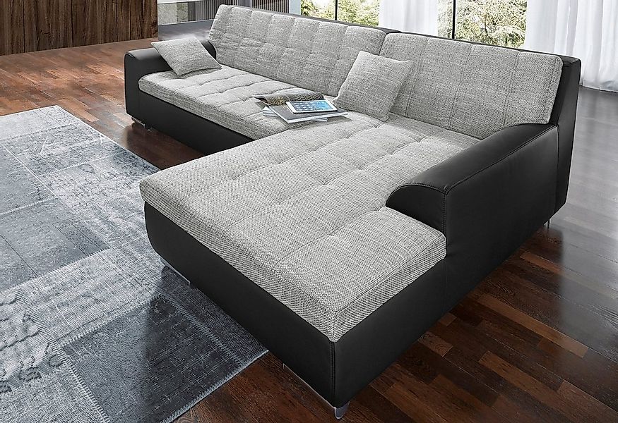 DOMO collection Ecksofa Treviso viele Bezüge, auch in Cord, L-Form, B/T/H: günstig online kaufen