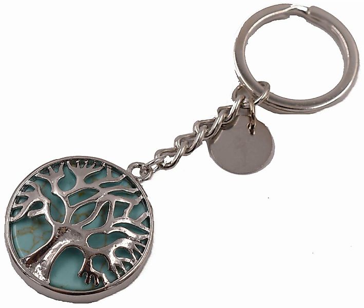 Firetti Schlüsselanhänger "Schmuck Geschenk Lebensbaum" mit Rosenquarz, Tür günstig online kaufen