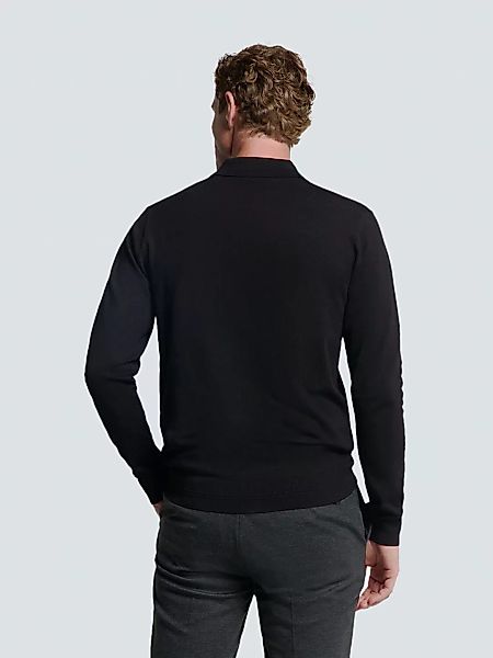 NO EXCESS Rundhalspullover "No Excess Polo-Pullover mit halbem Reißverschlu günstig online kaufen