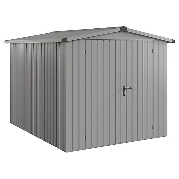 Hörmann EcoStar Gerätehaus Euroline Satteldach 2-flg 237 x 278 cm Graualumi günstig online kaufen