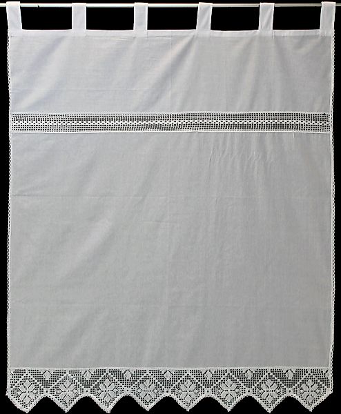 HOSSNER - ART OF HOME DECO Gardine "Bärental" Schlaufen 1 Stk. tlg. maschin günstig online kaufen