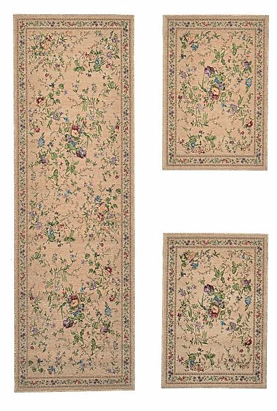 THEKO Bettumrandung "Flomi Sagrini" Höhe 3 mm 3 Stk. tlg. Läufer-Set, Flach günstig online kaufen