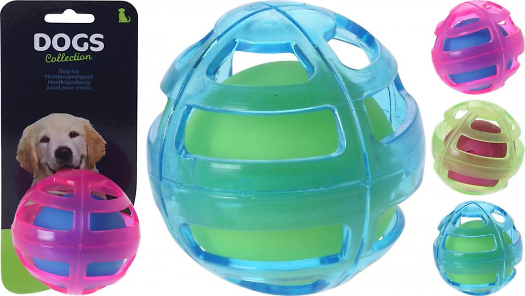 Hundespielzeug Ball Tpr 12 Cm Grün/rosa günstig online kaufen
