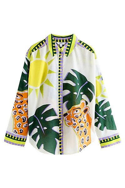 Next Langarmhemd Leichte Strandbluse aus 100 % Baumwolle (1-tlg) günstig online kaufen