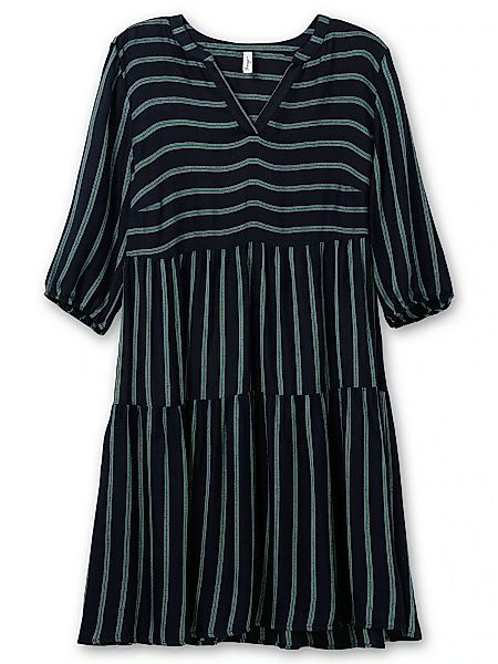 Sheego Shirtkleid "Große Größen", in Kaskadenform, aus Viskosetwill günstig online kaufen