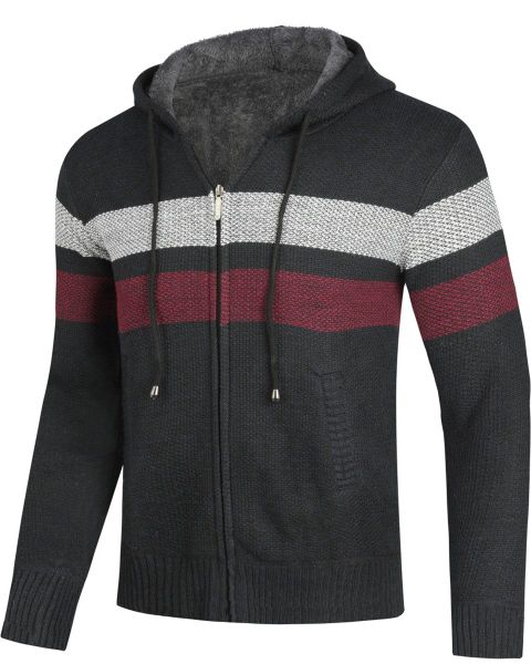 Allthemen Cardigan Herren Strickjacke mit Kapuze günstig online kaufen