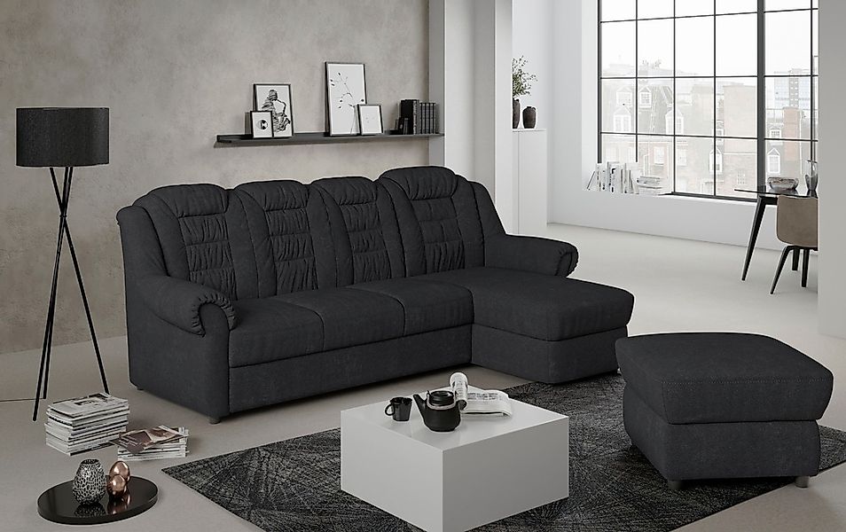 Home affaire Ecksofa "Boston L-Form", mit hoher Rückenlehne, wahlweise mit günstig online kaufen