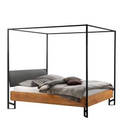 Modernes Himmelbett im Industry und Loft Stil 200 cm hoch günstig online kaufen