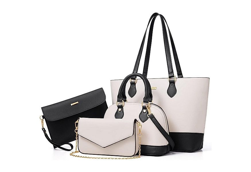 LuxusKollektion Handtasche Damen Handtaschen Set 4-teilig Büro Schule Reise günstig online kaufen
