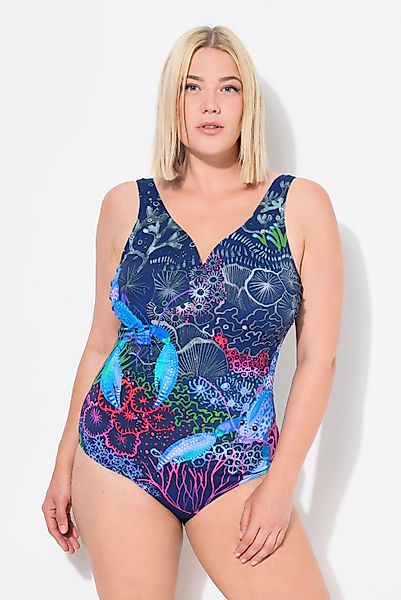 Ulla Popken Badeanzug Badeanzug Hummer Herzausschnitt günstig online kaufen