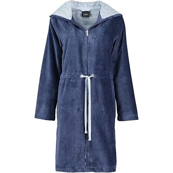 Cawö Damenbademantel mit Kapuze, Kurzform, Baumwollmischung, günstig online kaufen