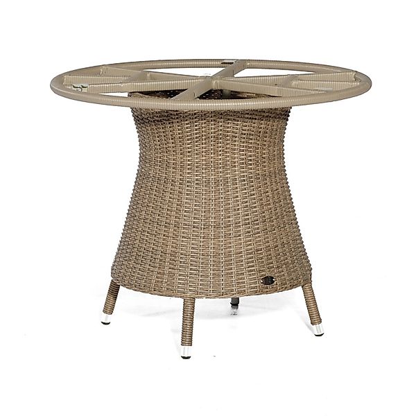 Natur24 Base-Polyrattan Tischgestell Aluminium Rustic-stream günstig online kaufen