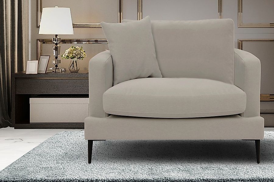Leonique Sessel "Cozy Loungesessel, Designersessel, Maße B/T/H: 91/97/80 cm günstig online kaufen