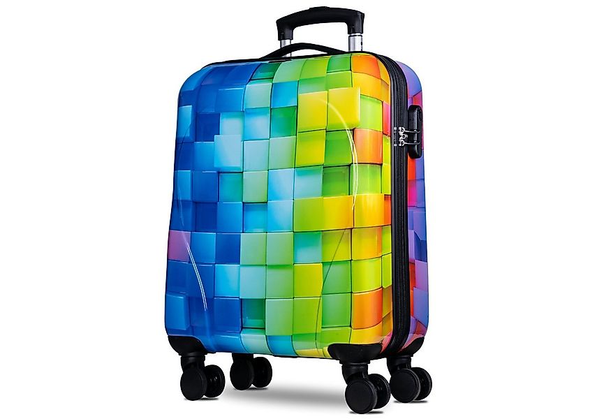 NOWI Trolley Hartschalenkoffer mit 4 Rollen, Zahlenschloss & Teleskopgriff günstig online kaufen