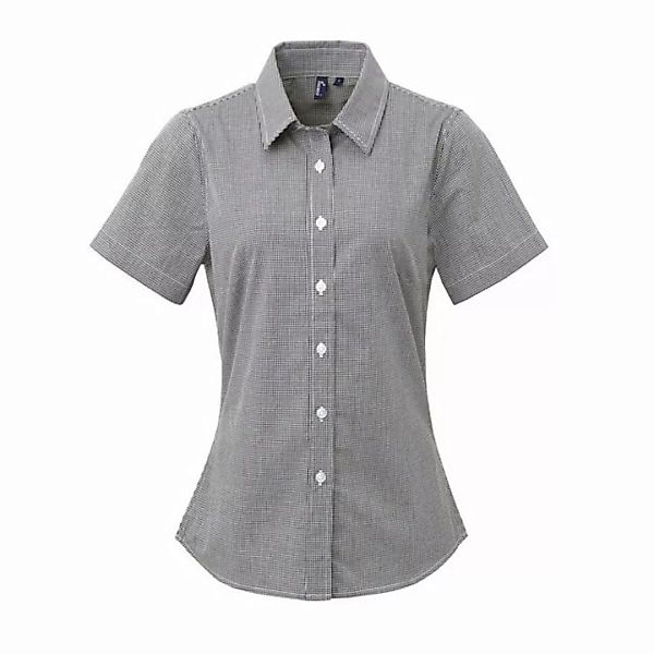 Premier Hemdbluse Premier Damen Bluse Kurzarm Gingham Shirt Oberteil Retro günstig online kaufen