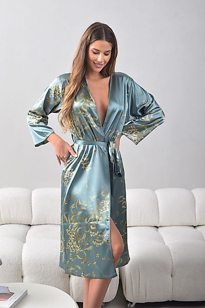 Orchibelle Morgenmantel Luxuriöser Satin-Kimono für Damen günstig online kaufen