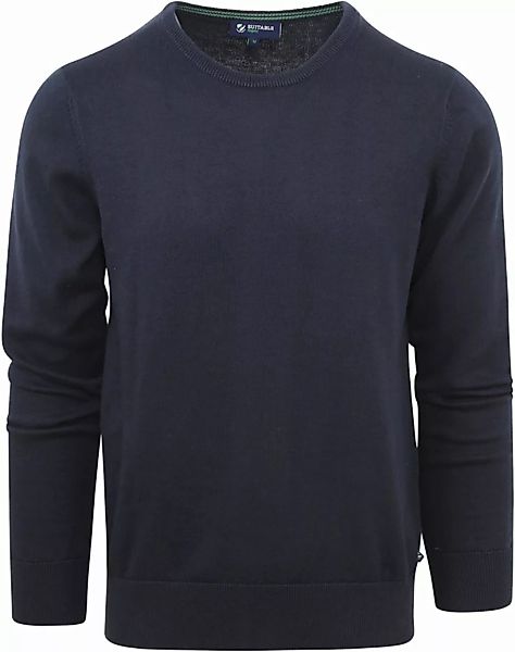 Suitable Respect Oinix Pullover O-Ausschnitt Navy - Größe L günstig online kaufen
