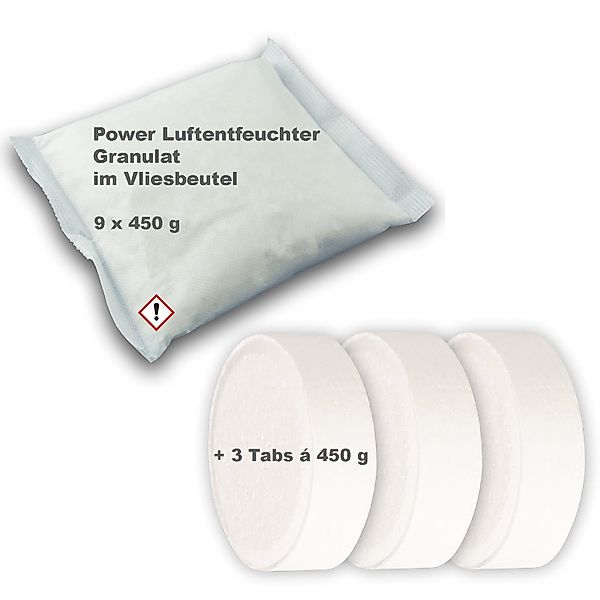 BlueCraft Luftentfeuchter-Nachfüllpack 9x 450 g Entfeuchter günstig online kaufen