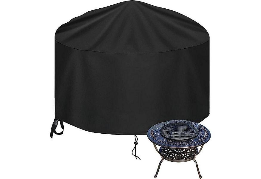 LuxusKollektion Schutzplane Feuerstelle Abdeckung Wasserdicht 90x60cm Schwa günstig online kaufen